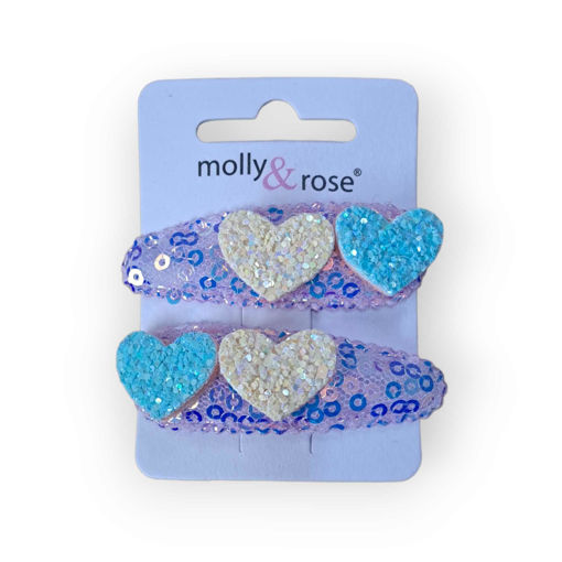 Picture of SEQUINS HEART CLICK CLACKS X2